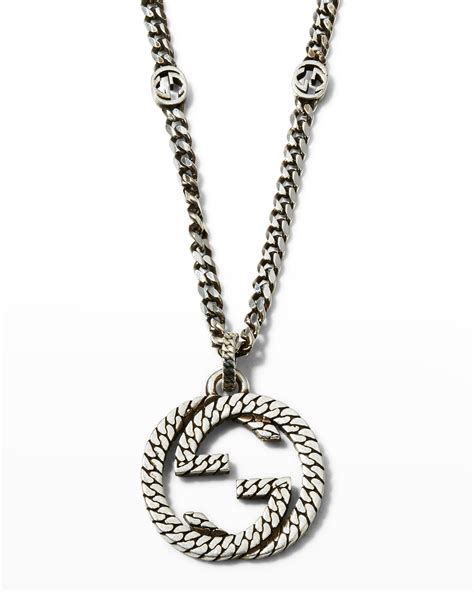 gucci nameplate necklace|gucci necklace men.